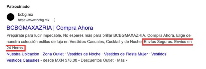 Anuncio con Textos Destacados